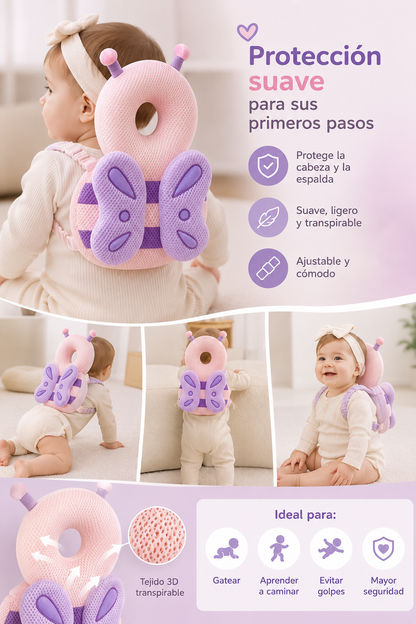 Mochila protectora para bebé.