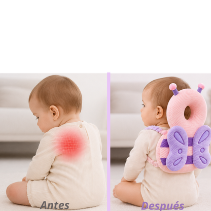 Mochila protectora para bebé.